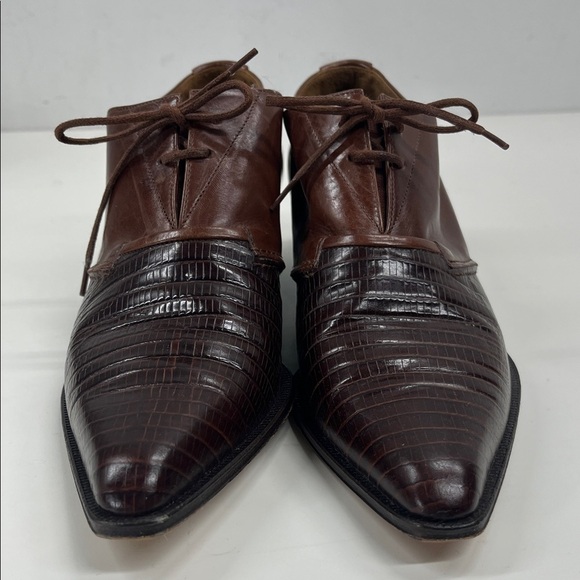 VIA SPIGA Leather Loafer Shoes in Brown Size 8 - Picture 2 of 10